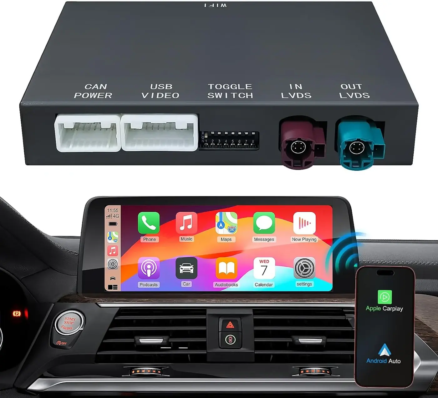 Geloo — MINI F56 2014–2016 avec NBT (exemple illustré)