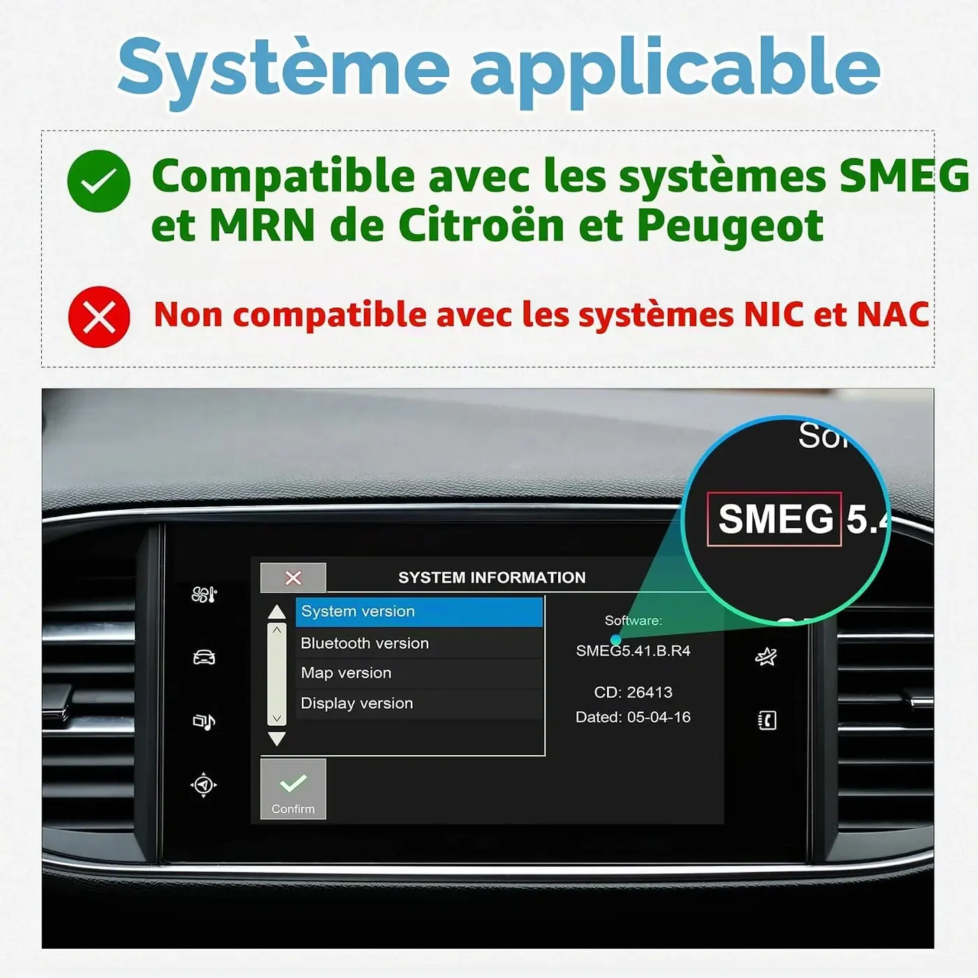 ISUDAR — Citroën C4 Picasso / Grand C4 Picasso avec SMEG ou MRN