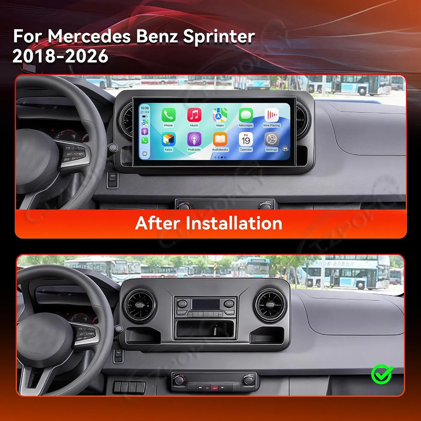 Lizpofly — Mercedes Sprinter W907/W910 2018–2023, selon console