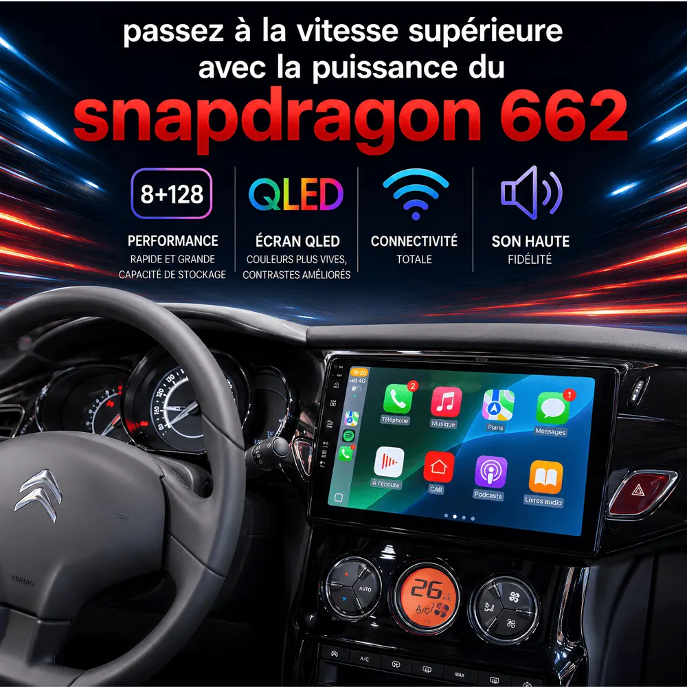Autoradio Android 9″ pour Citroën C3