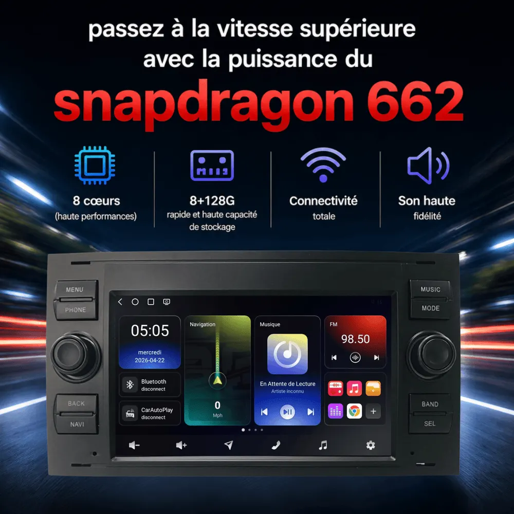 Autoradio Android 7″ pour Ford C-Max