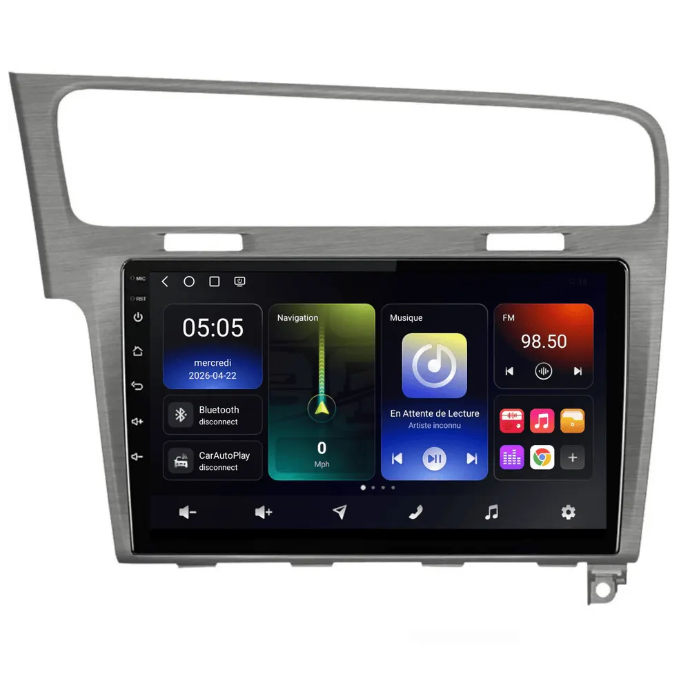 Autoradio Android 10,1″ pour Volkswagen Golf 7 (2013–2020) · vue 8