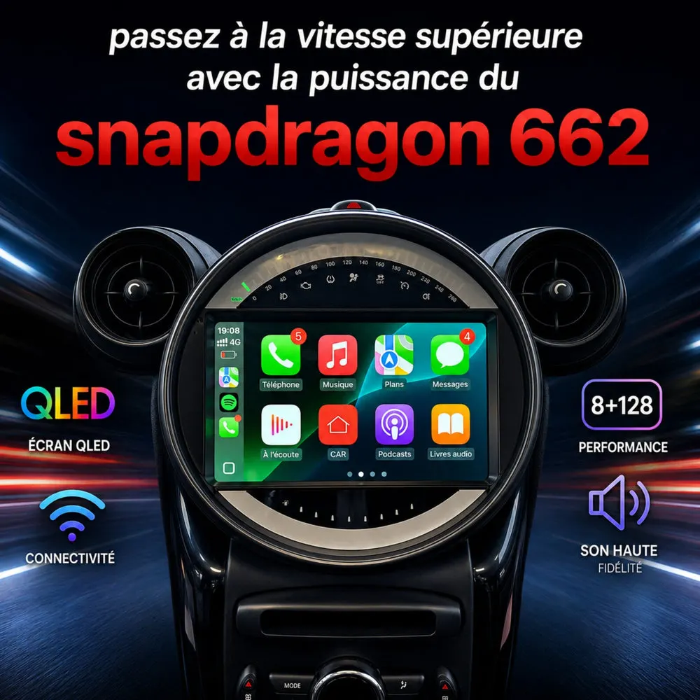 Autoradio Android 9″ pour Mini Countryman R60