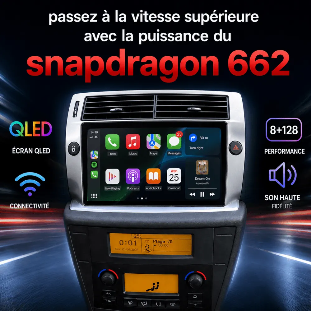 Autoradio Android 9″ pour Citroën C4