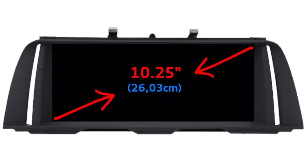 Écran Android 10,25″ pour BMW Série 5 F10/F11/F18 / M5 · NBT (2013–2016) · vue 3
