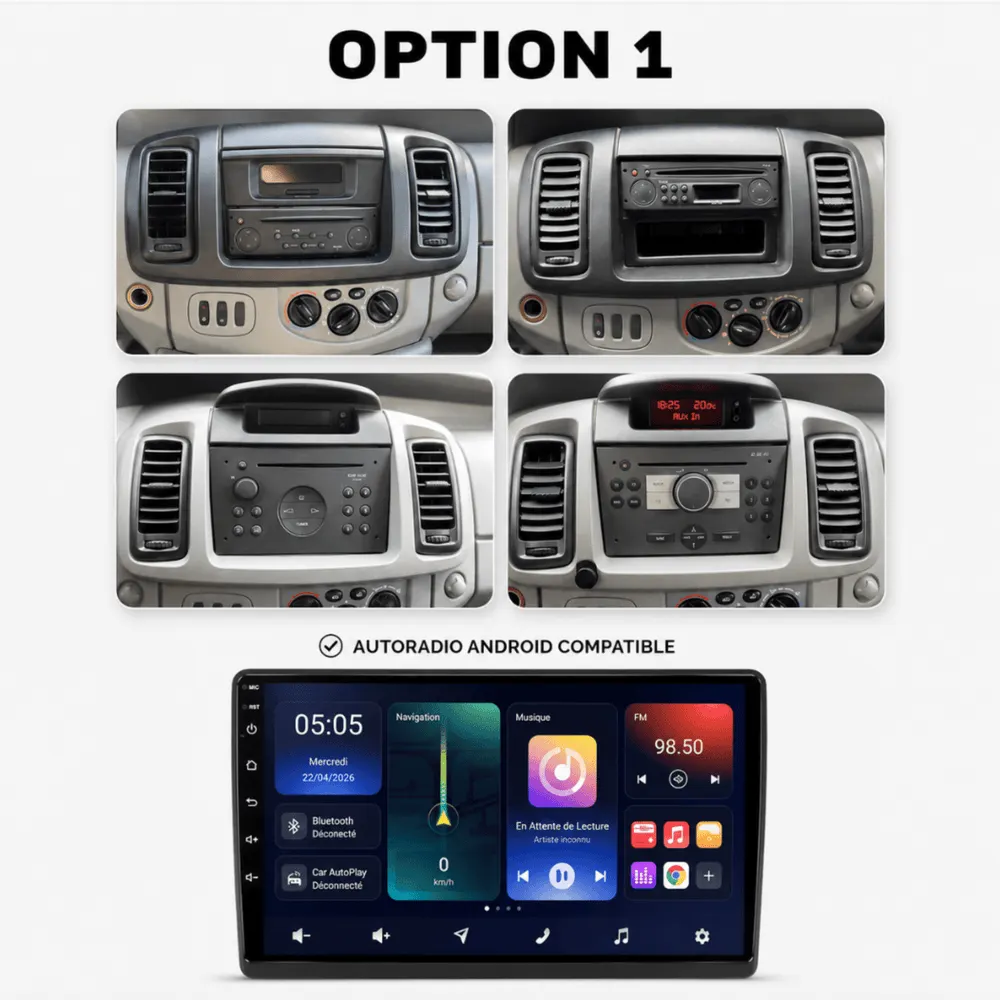 Autoradio Android 10,1″ pour Renault Trafic 2 (2002–2014) · vue 8