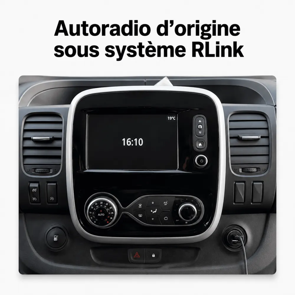 Autoradio Android 9″ pour Opel Vivaro B (2014–2019) · vue 5
