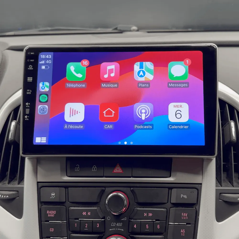 Autoradio Android 9″ pour Opel Astra J (2009–2015) · vue 5