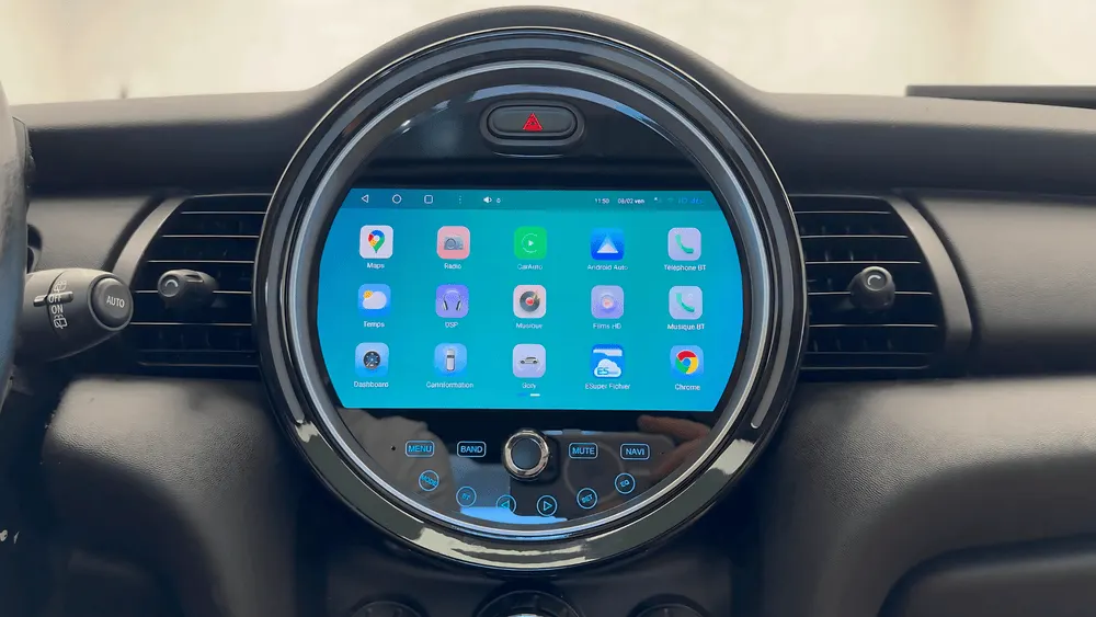 Autoradio Android 9″ pour Mini Clubman II (2015–2021) · vue 4