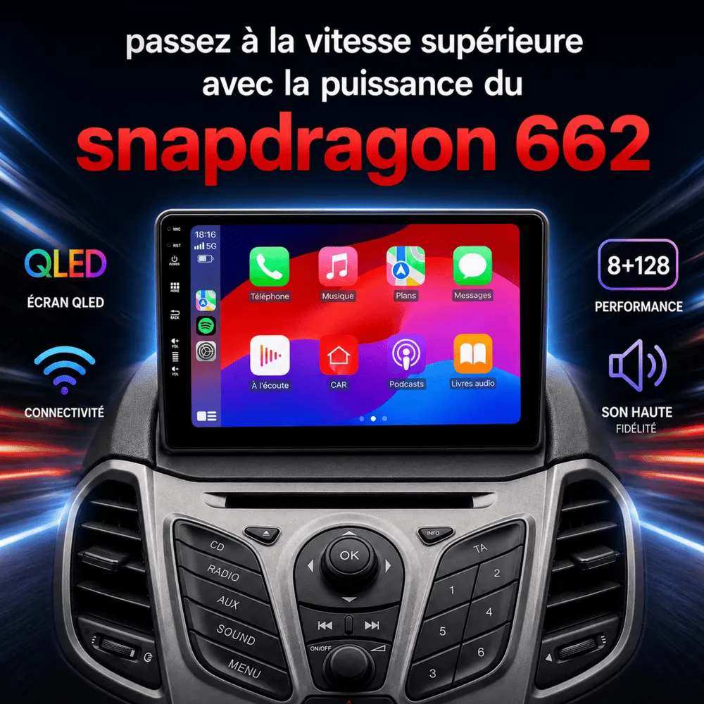Autoradio Android 9″ pour Ford Fiesta