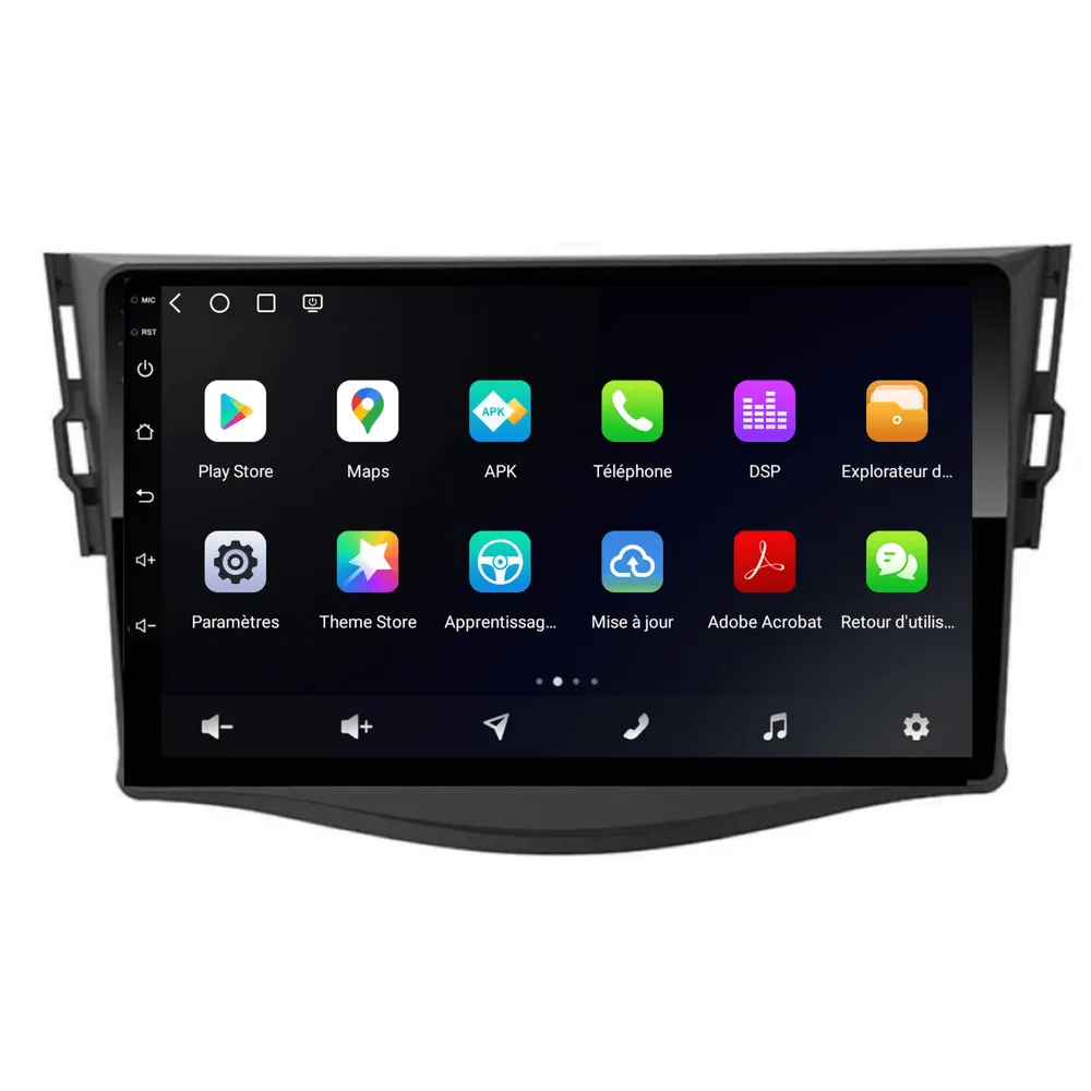 Autoradio Android 9″ pour Toyota RAV4 (2006–2012) · vue 3