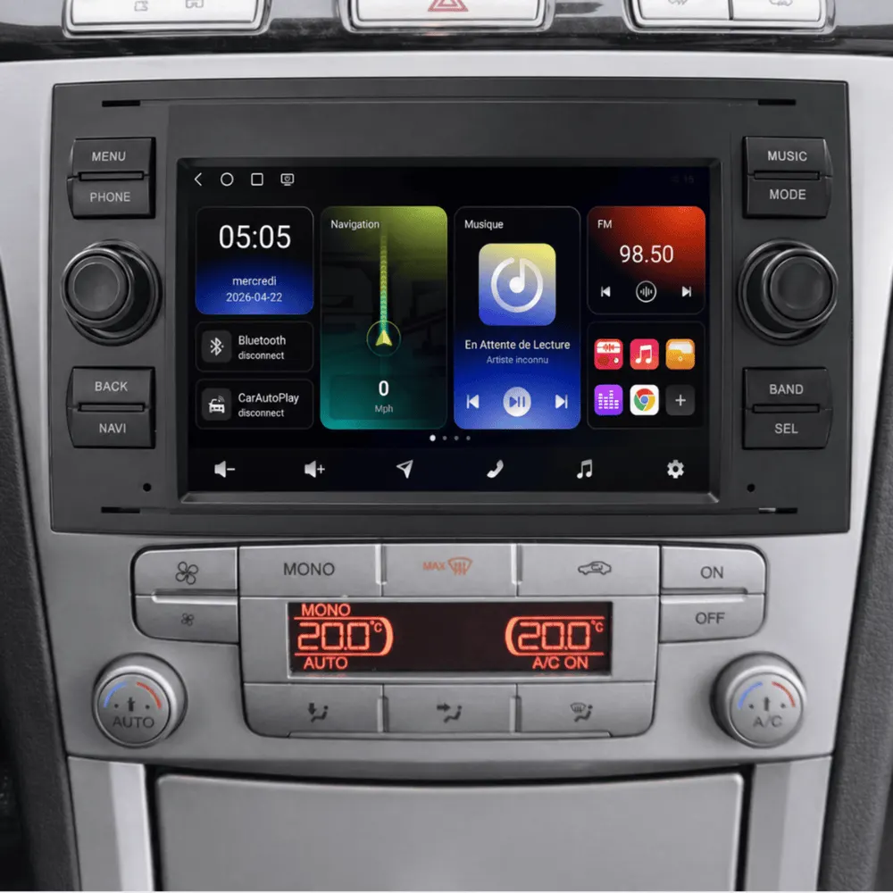 Autoradio Android 7″ pour Ford Galaxy (2006–2008) · vue 6