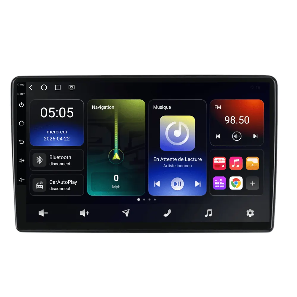 Autoradio Android 9″ pour Volkswagen Multivan/Transporter/Caravelle T6 (2015–2021) · vue 6