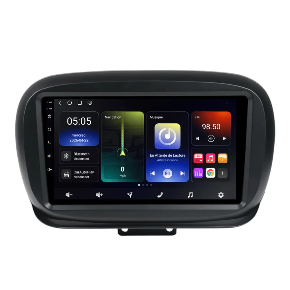 Autoradio Android 9″ pour Fiat 500X (À partir de 2014) · vue 6