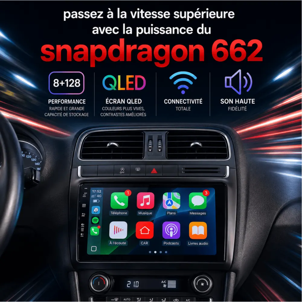 Autoradio Android 9″ pour Volkswagen Polo 6C