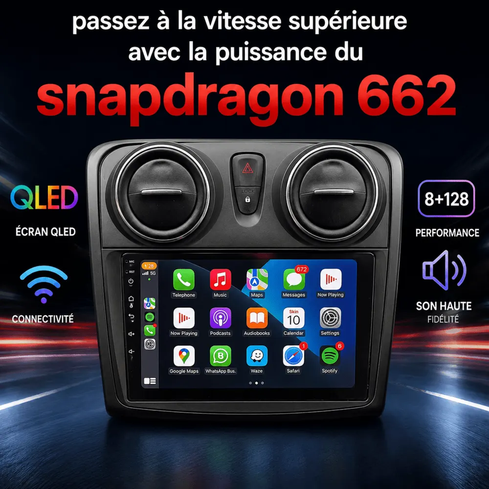 Autoradio Android 9″ pour Dacia Logan II