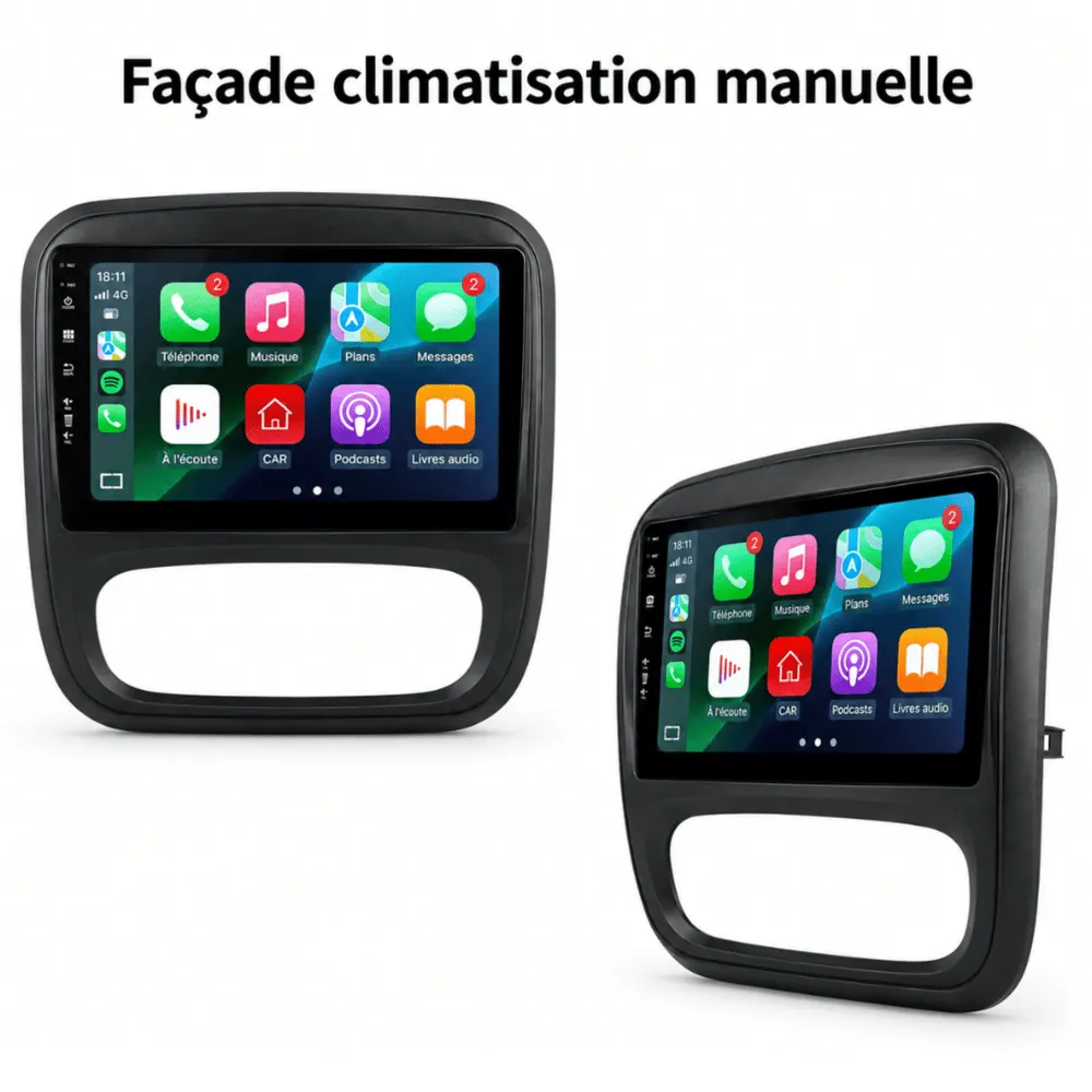 Autoradio Android 9″ pour Renault Trafic 3 (2014–2021) · vue 3