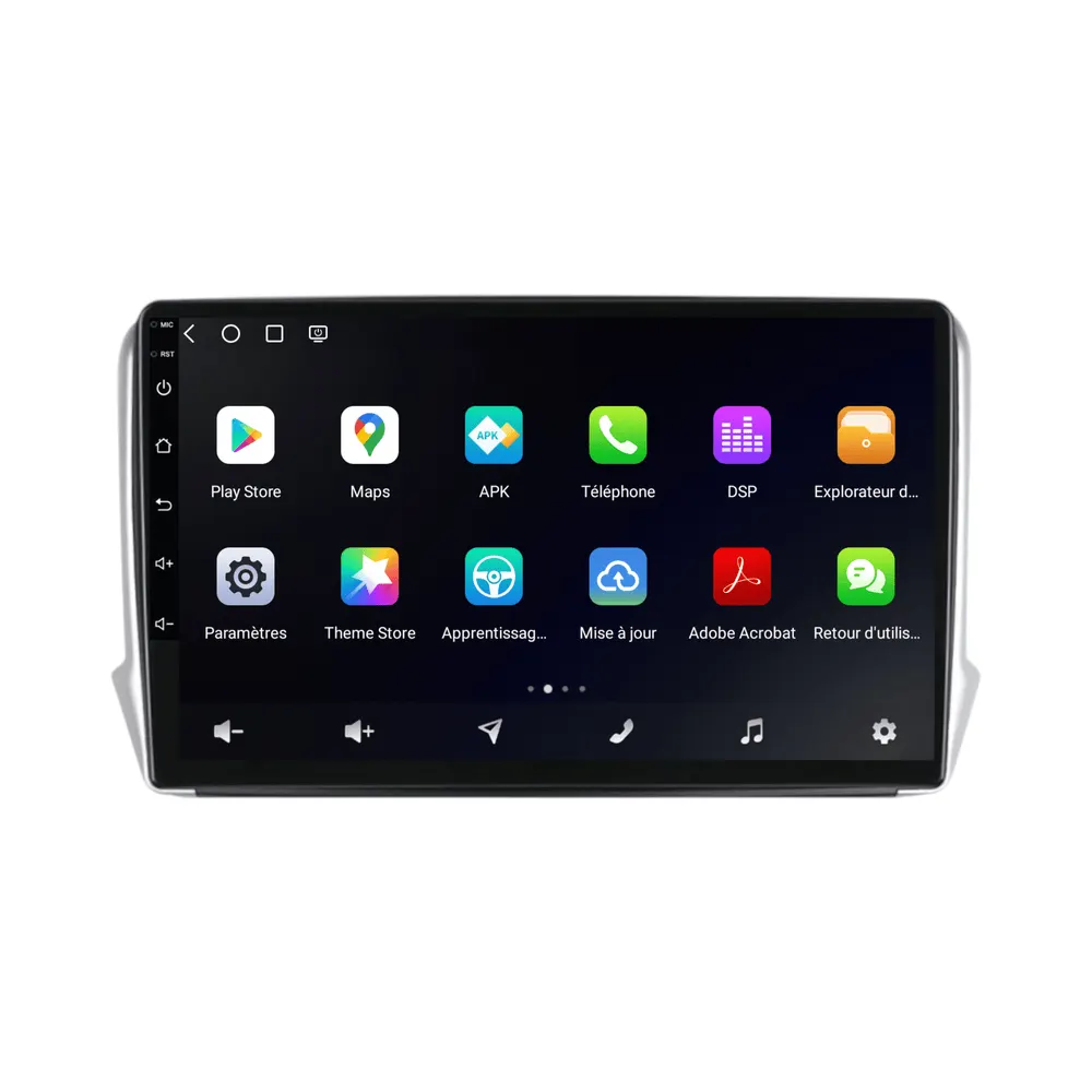 Autoradio Android 10,1″ pour Peugeot 2008 (2013–2019) · vue 4