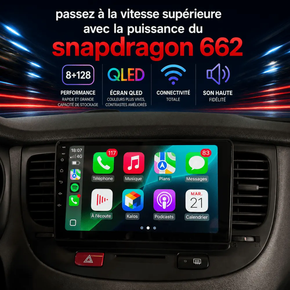 Autoradio Android 9″ pour Kia Rio 2