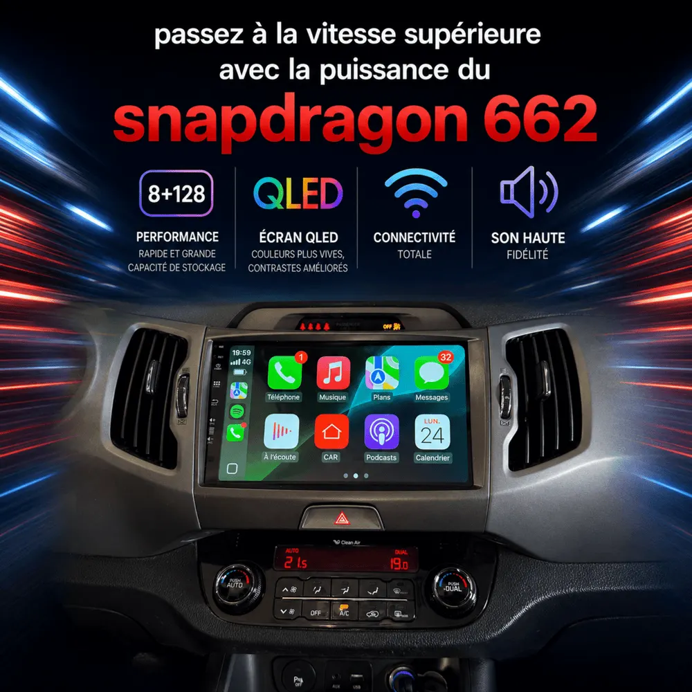 Autoradio Android 9″ pour Kia Sportage