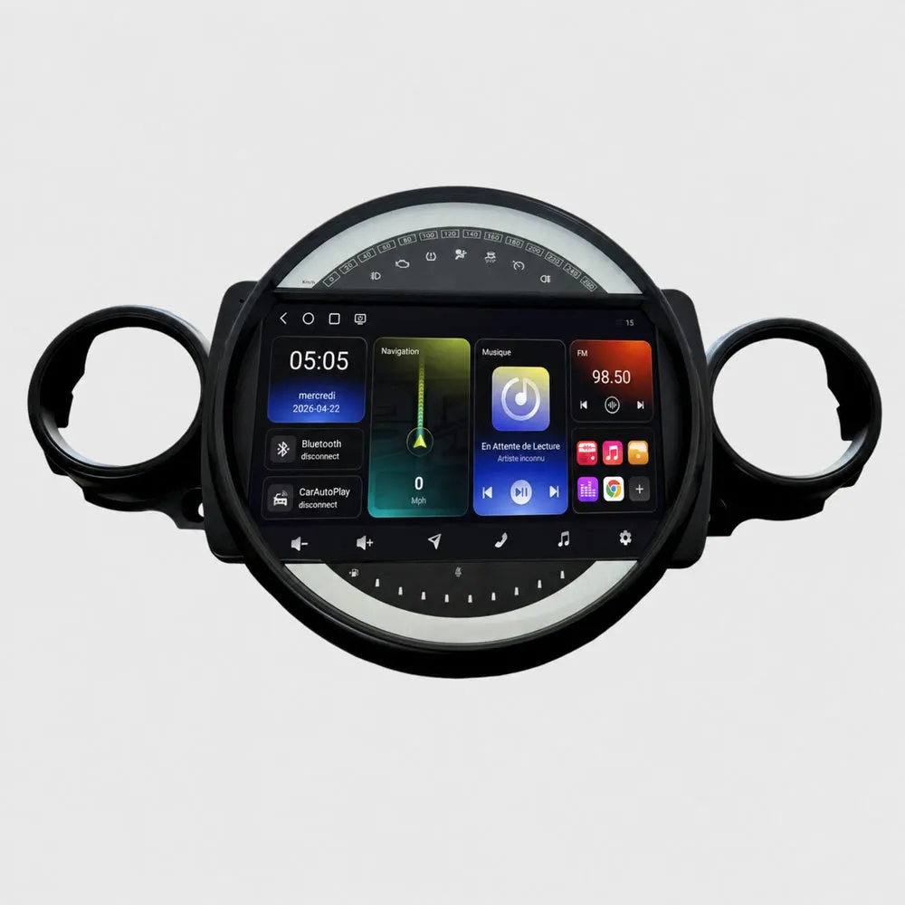 Autoradio Android 9″ pour Mini Clubman (2007–2014) · vue 2