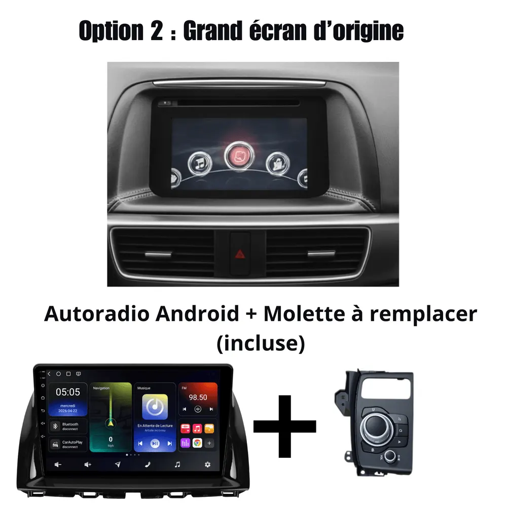 Autoradio Android 10,1″ pour Mazda CX5 (2012–2017) · vue 8