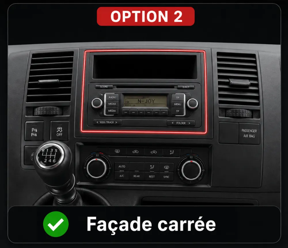 Autoradio Android 9″ pour Volkswagen Multivan/Transporter/Caravelle T5 (2003–2015) · vue 10