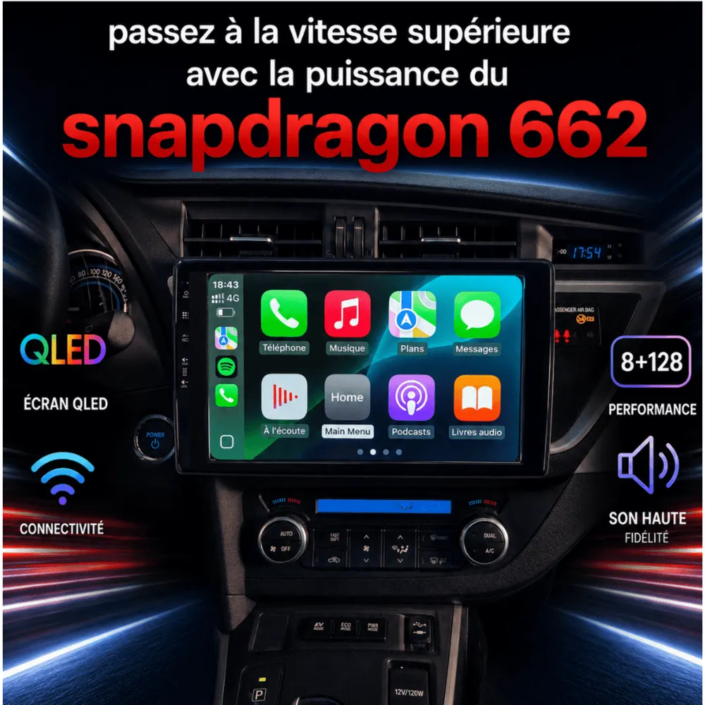 Autoradio Android 10,1″ pour Toyota Auris