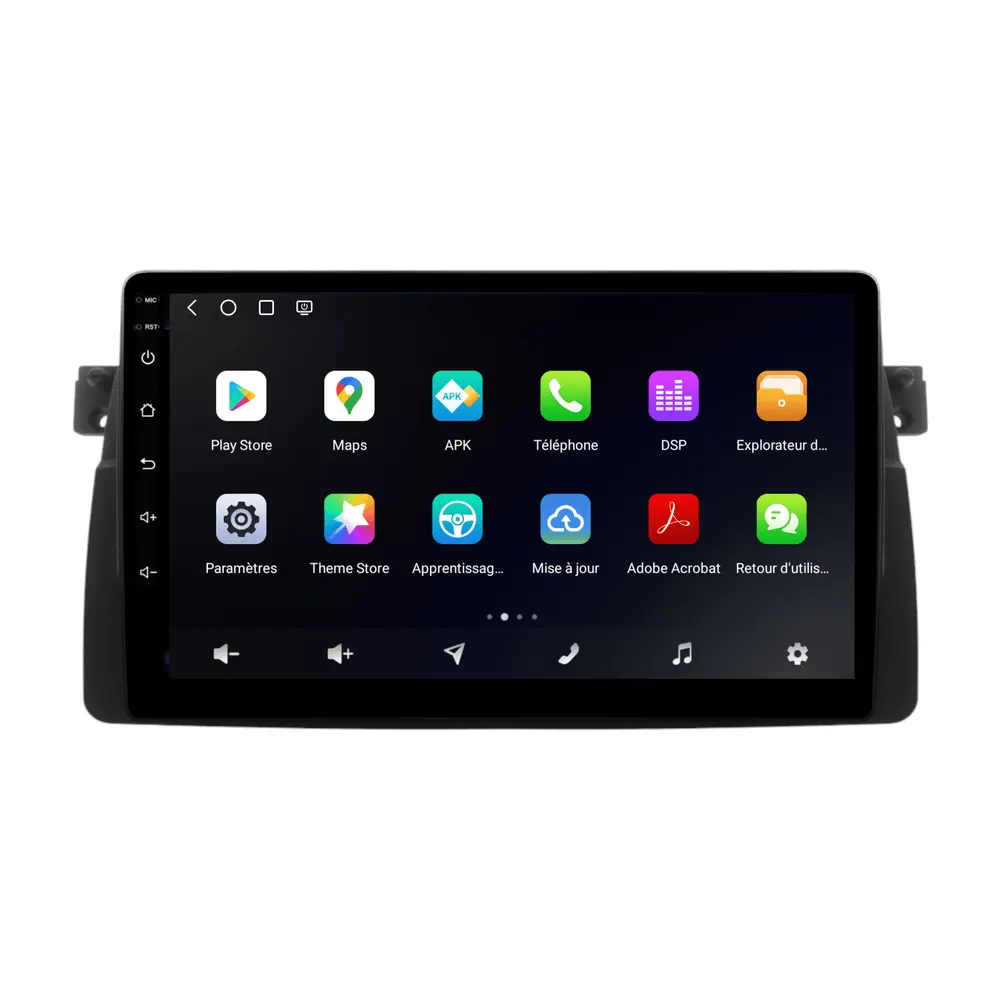 Autoradio Android 9″ pour BMW Série 3 E46 (1998–2006) · vue 2
