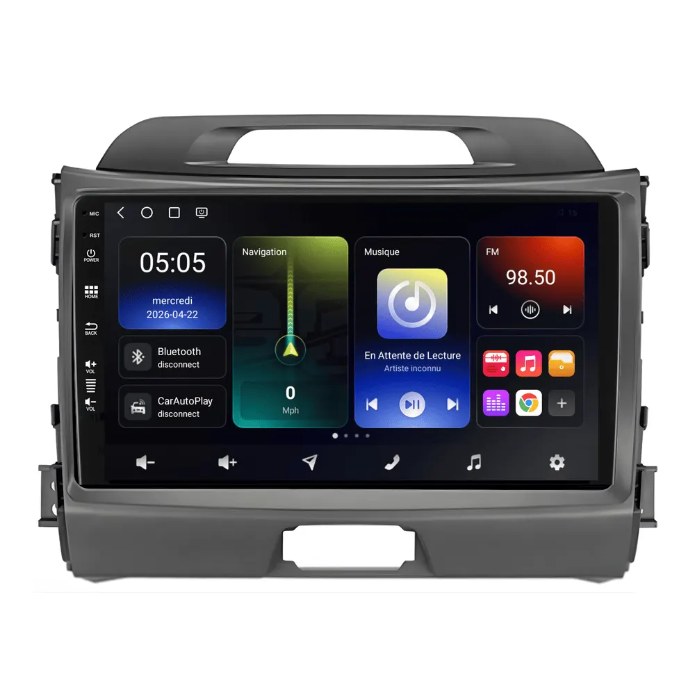 Autoradio Android 9″ pour Kia Sportage (2010–2015) · vue 6