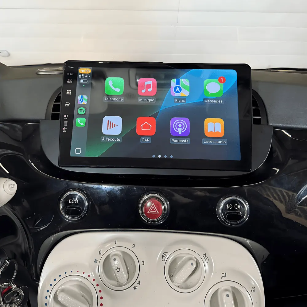 Autoradio Android 9″ pour Fiat 500/500C/Abarth (2007–2015) · vue 5