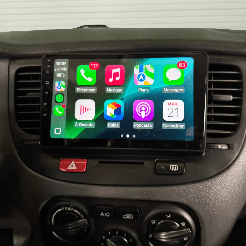 Autoradio Android 9″ pour Kia Rio 2 (2005–2011) · vue 5