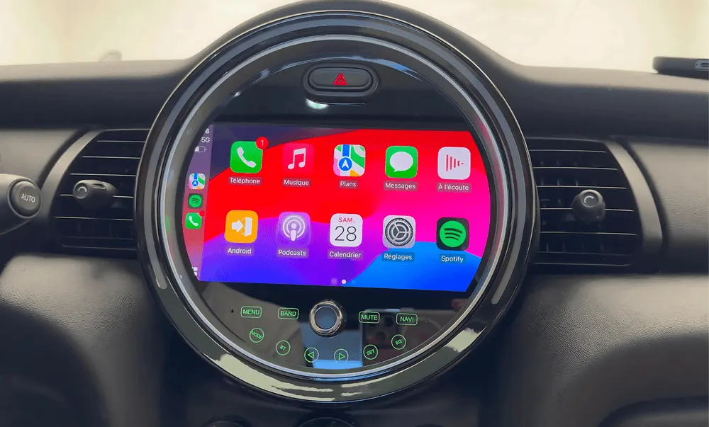 Autoradio Android 9″ pour Mini Clubman II (2015–2021) · vue 3