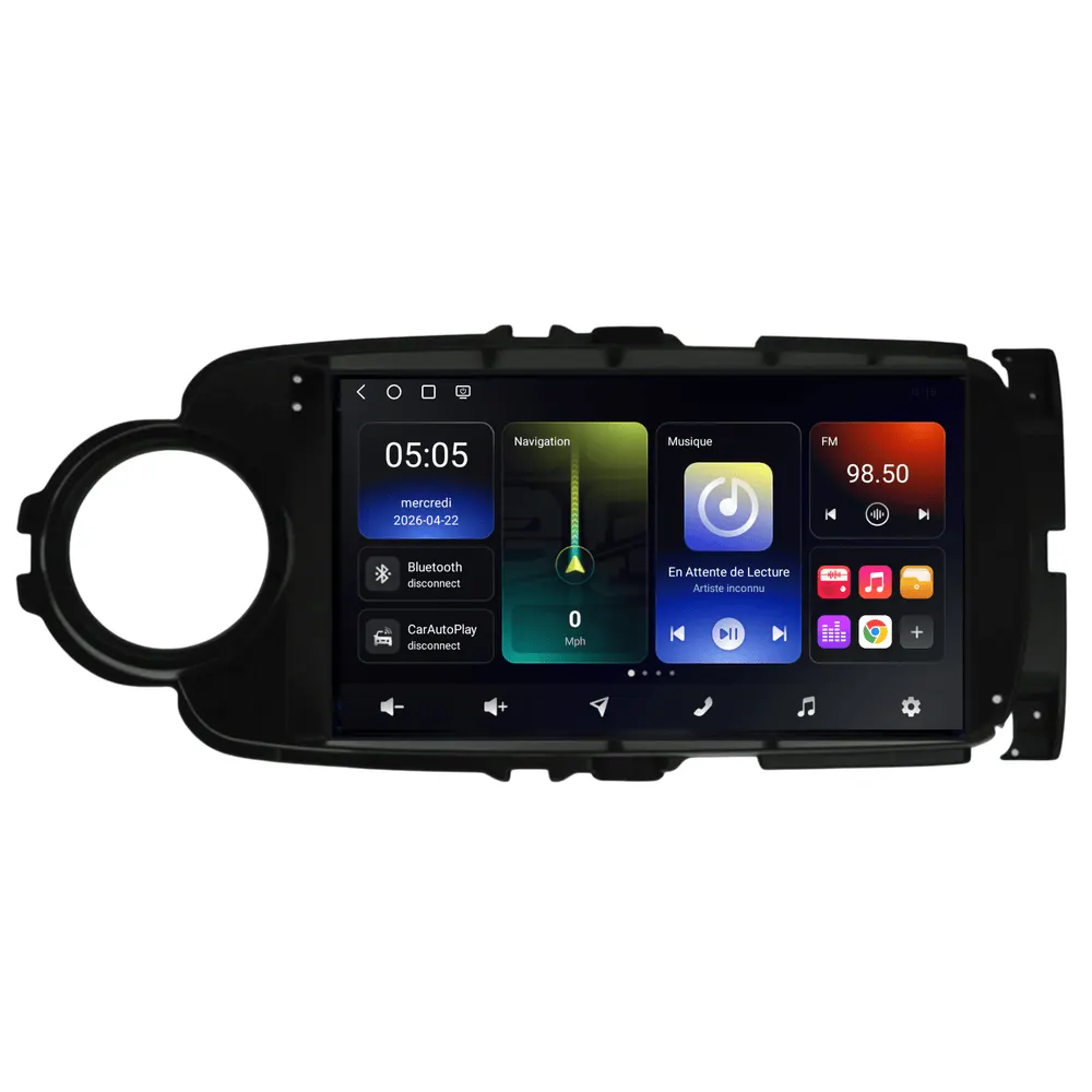 Autoradio Android 9″ pour Toyota Yaris (2011–2020) · vue 7
