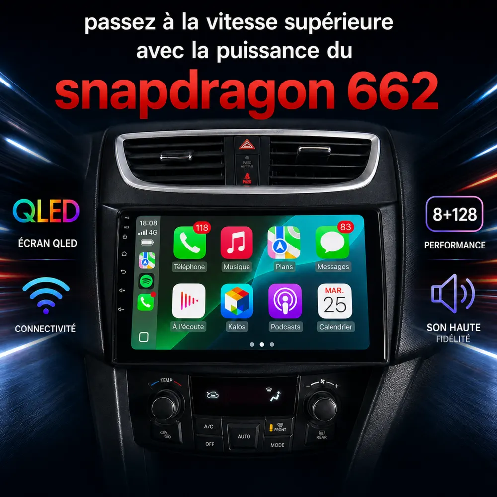 Autoradio Android 9″ pour Suzuki Swift