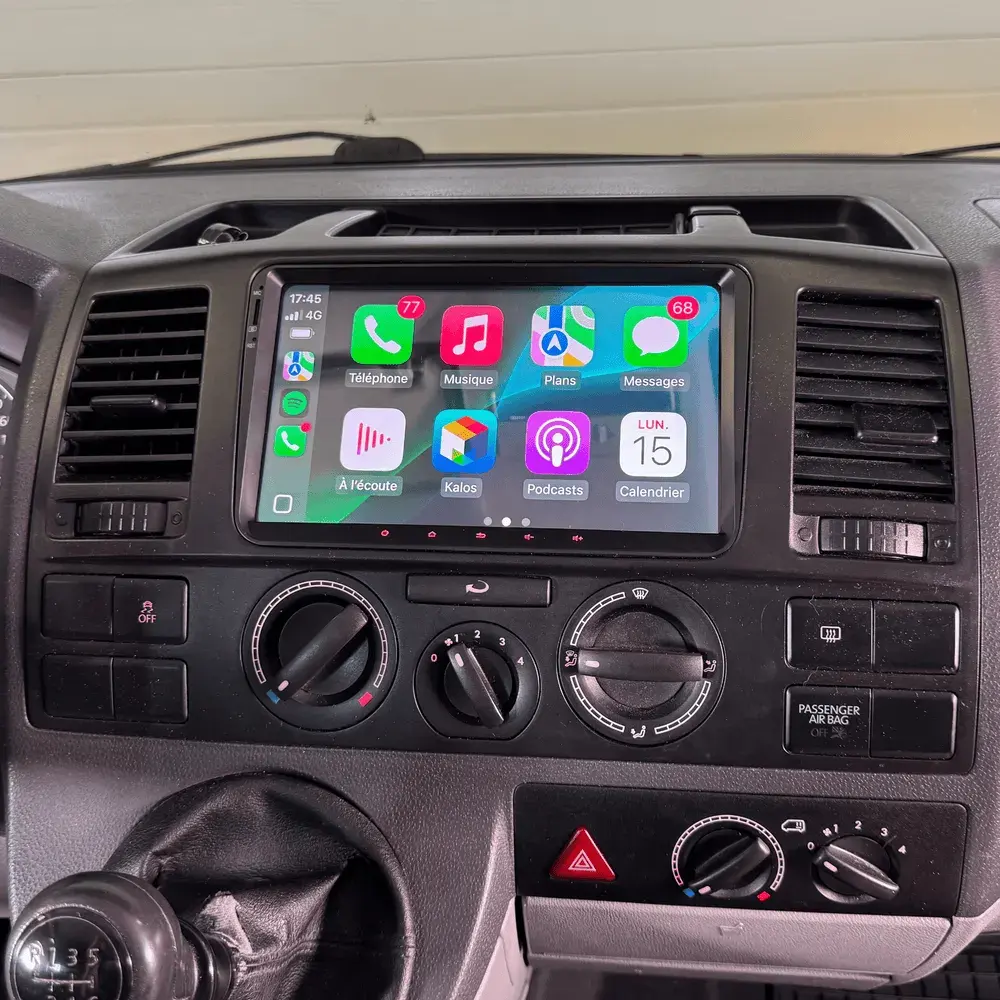 Autoradio Android 9″ pour Volkswagen Multivan/Transporter/Caravelle T5 (2003–2015) · vue 8