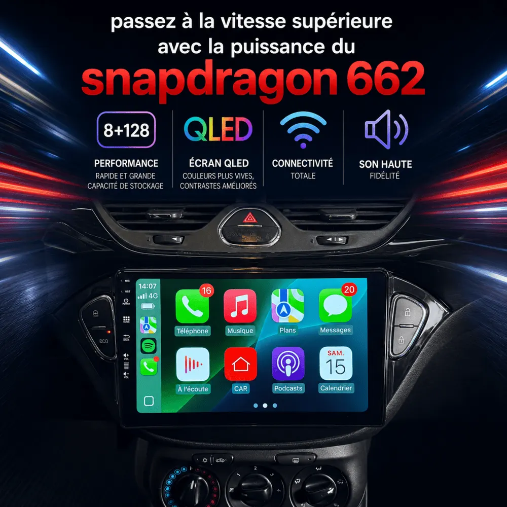 Autoradio Android 9″ pour Opel Adam