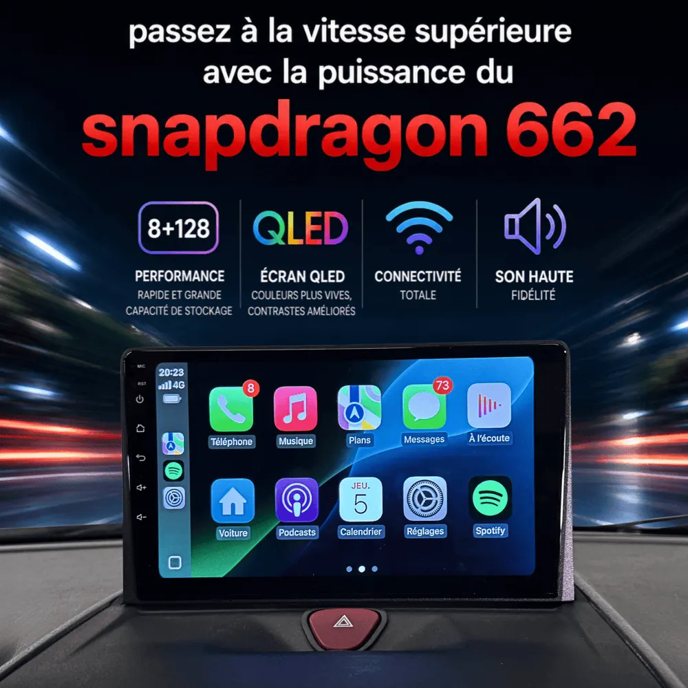 Autoradio Android 9″ pour Citroën Jumpy II / Combi / Multispace