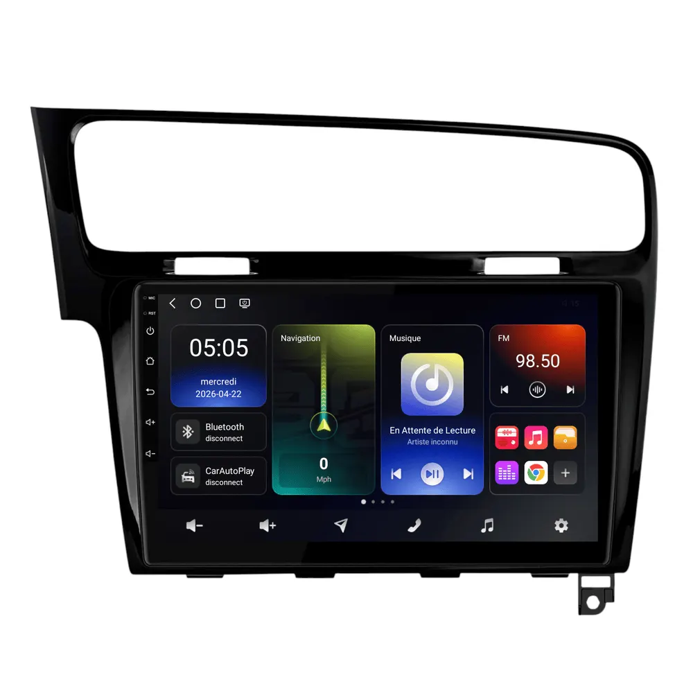 Autoradio Android 10,1″ pour Volkswagen Golf 7 (2013–2020) · vue 2