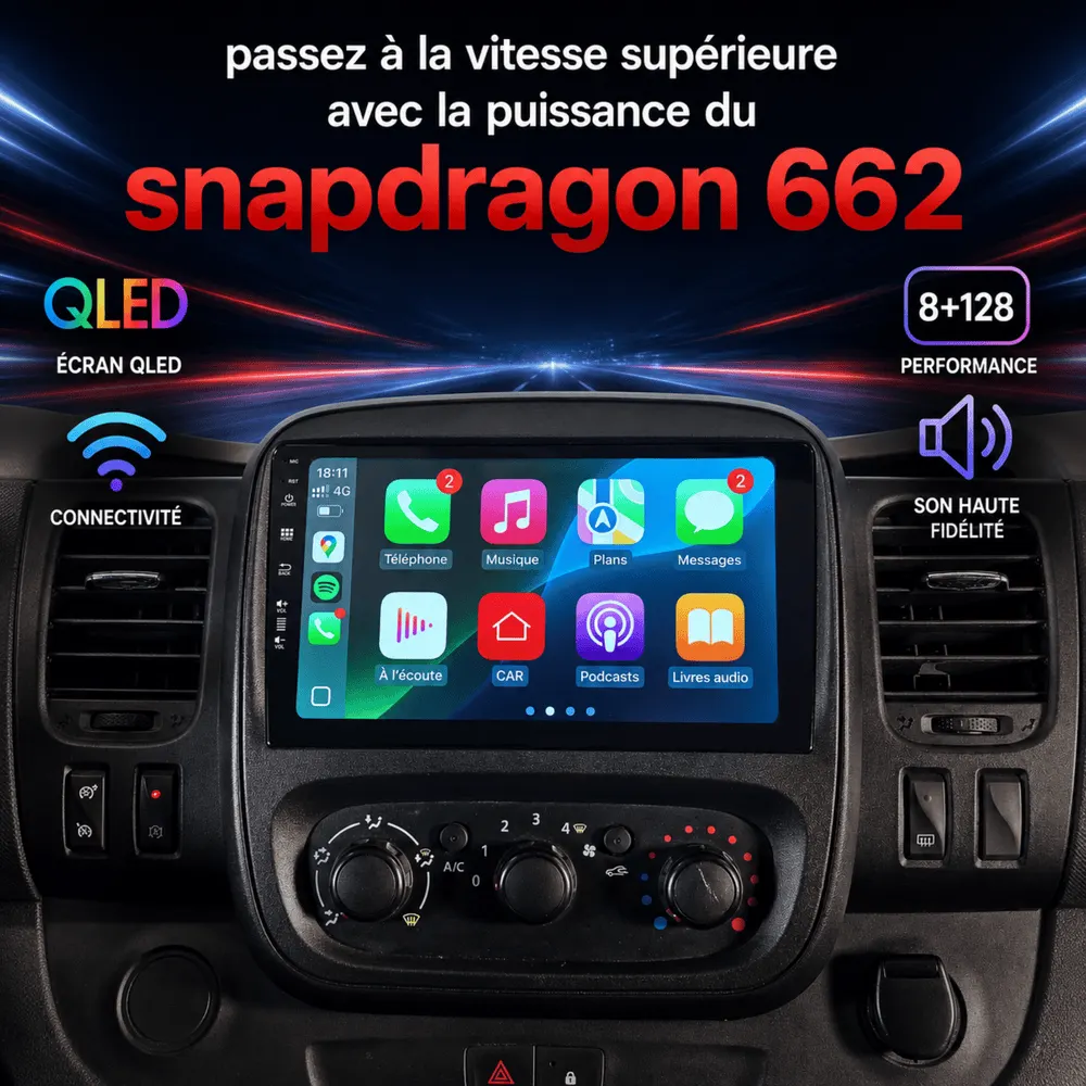 Autoradio Android 9″ pour Fiat Talento II