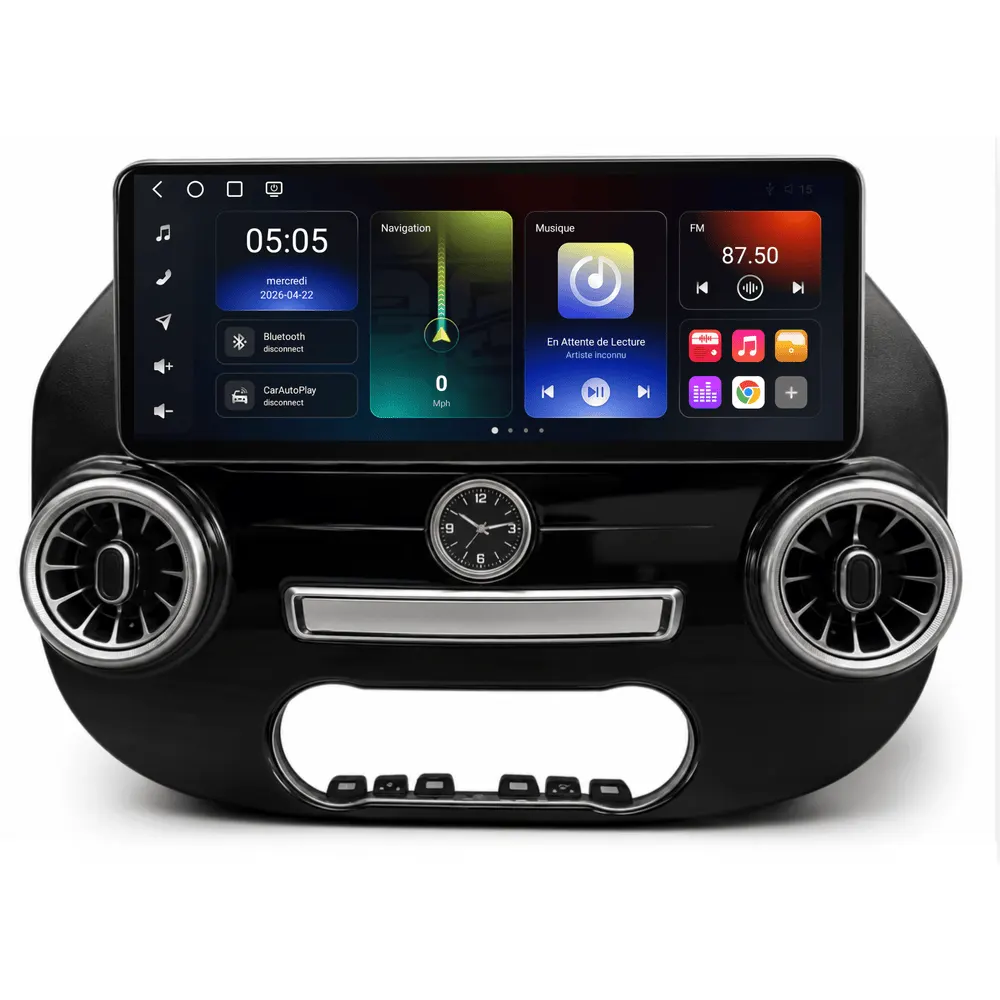 Autoradio Android 12,3″ pour Mercedes Vito W447 (2014–2023) · vue 2