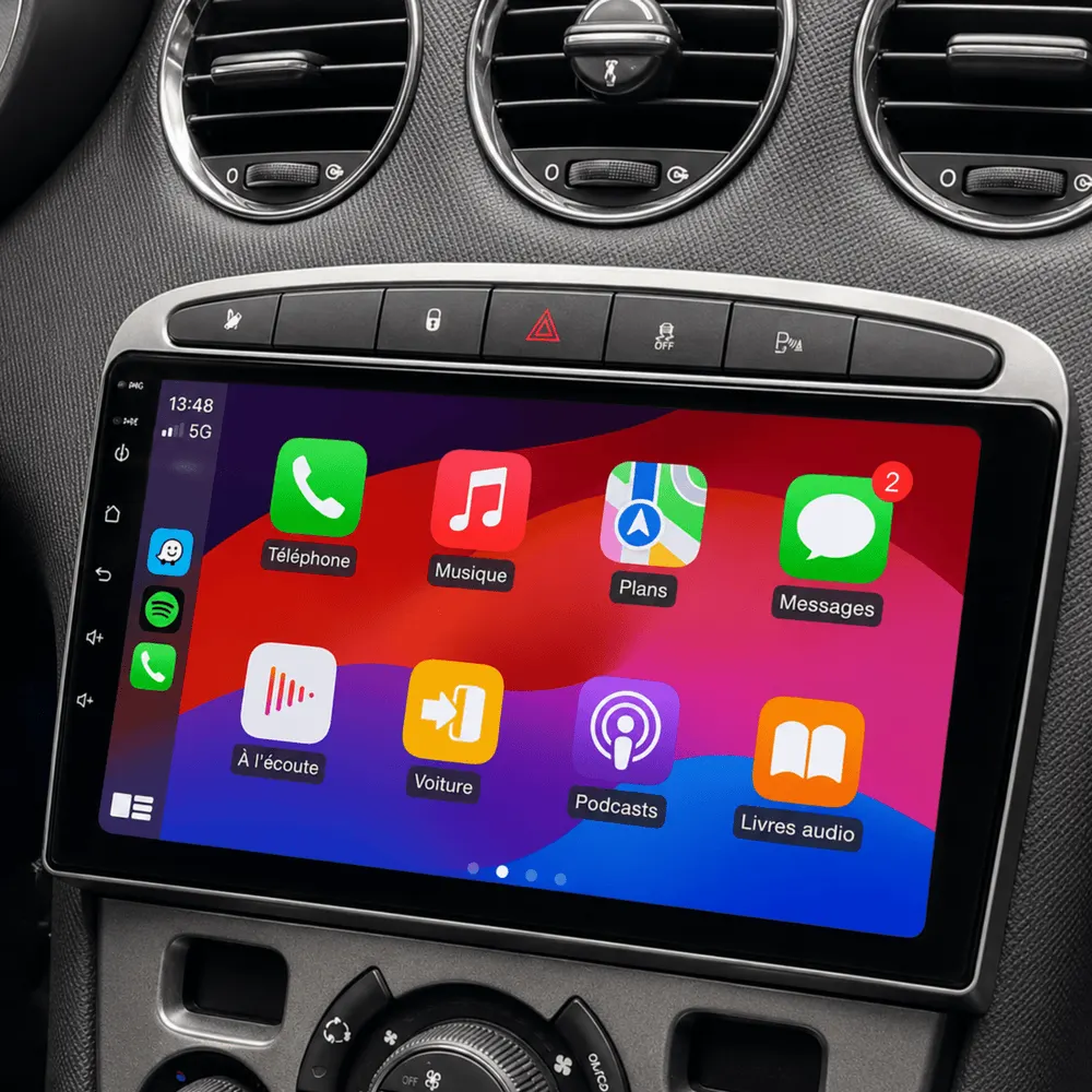 Autoradio Android 9″ pour Peugeot RCZ (2010–2015) · vue 5
