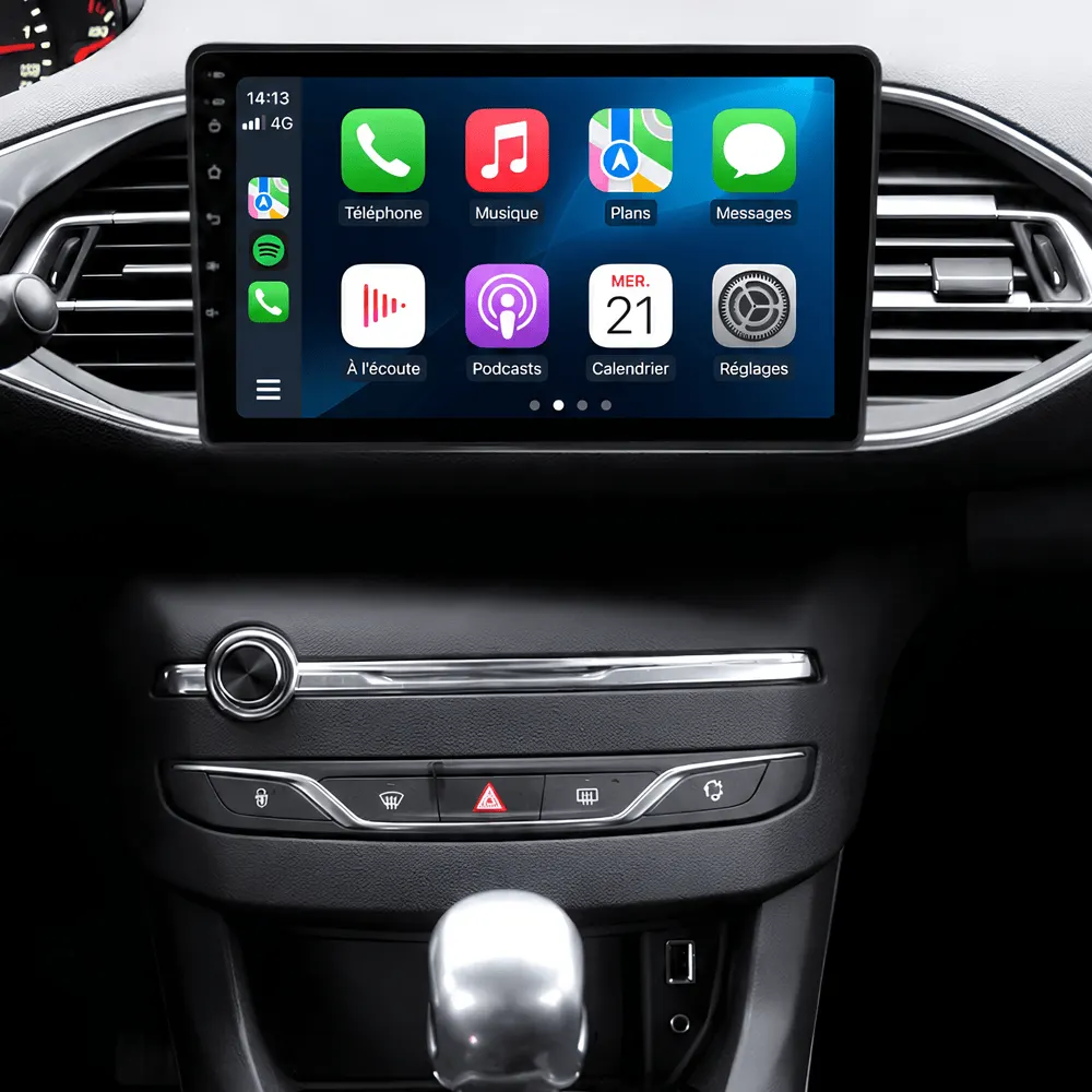 Autoradio Android 9″ pour Peugeot 308 Phase 2 (2013–2021) · vue 5