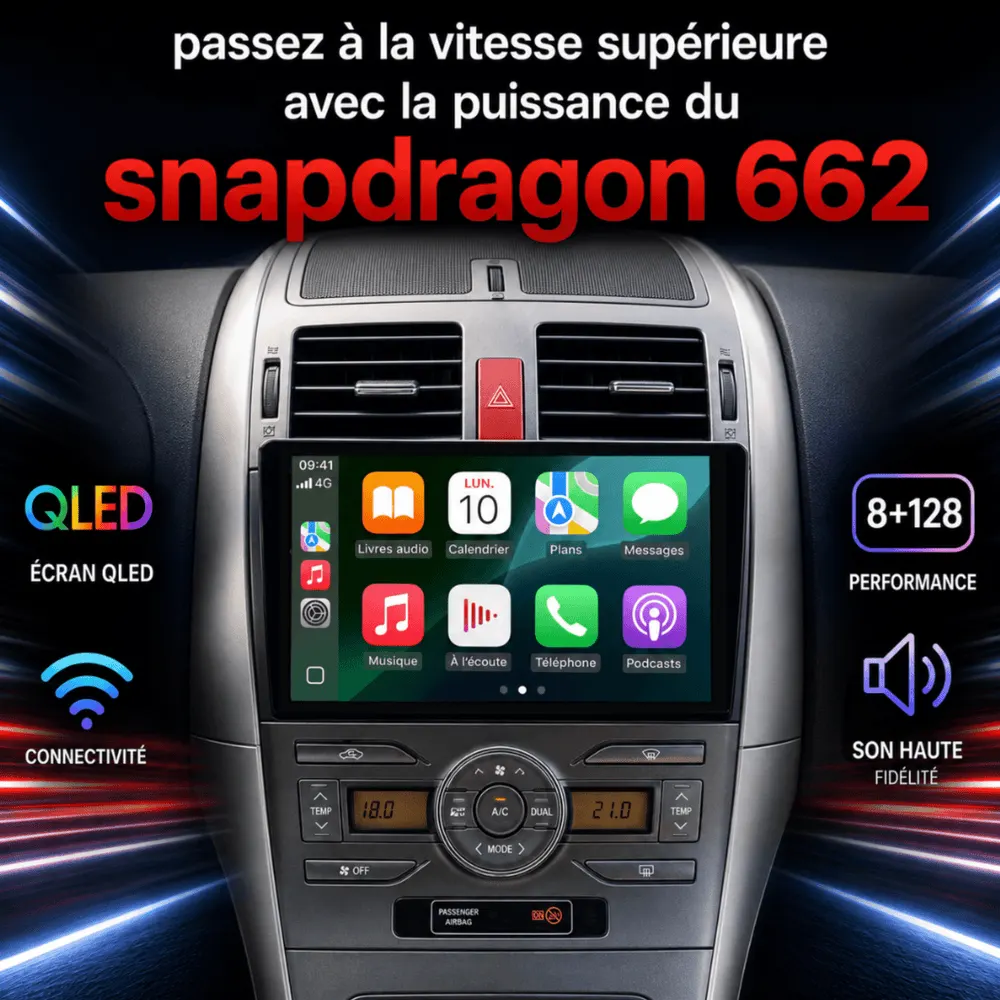 Autoradio Android 9″ pour Toyota Auris