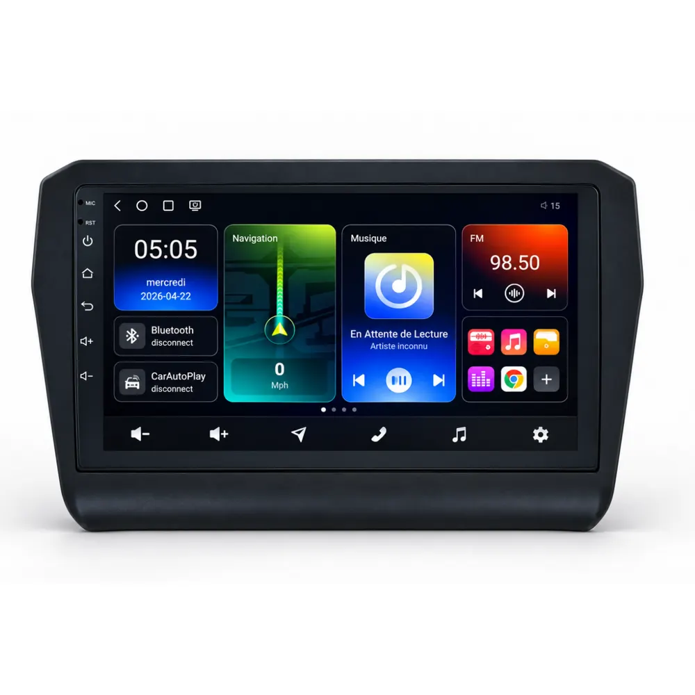 Autoradio Android 9″ pour Suzuki Swift (2017–2024) · vue 2