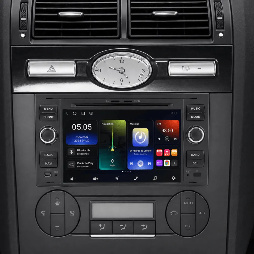 Autoradio Android 7″ pour Ford Mondeo (2003–2007) · vue 6