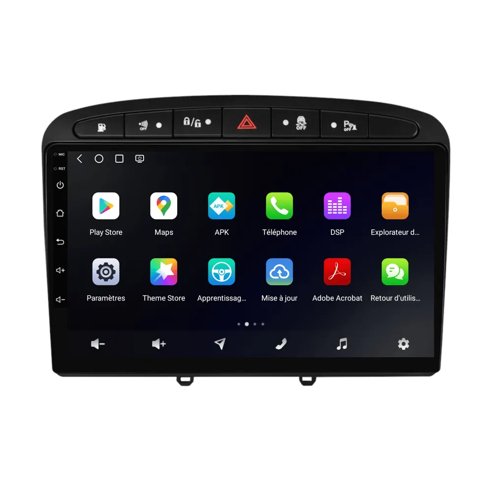 Autoradio Android 9″ pour Peugeot RCZ (2010–2015) · vue 6