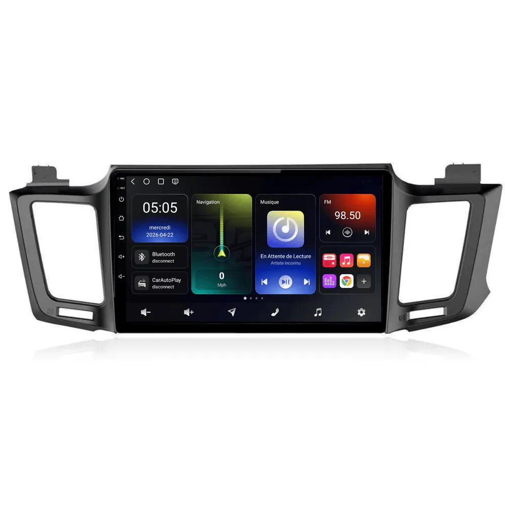 Autoradio Android 10,1″ pour Toyota RAV4 (2013–2018) · vue 2