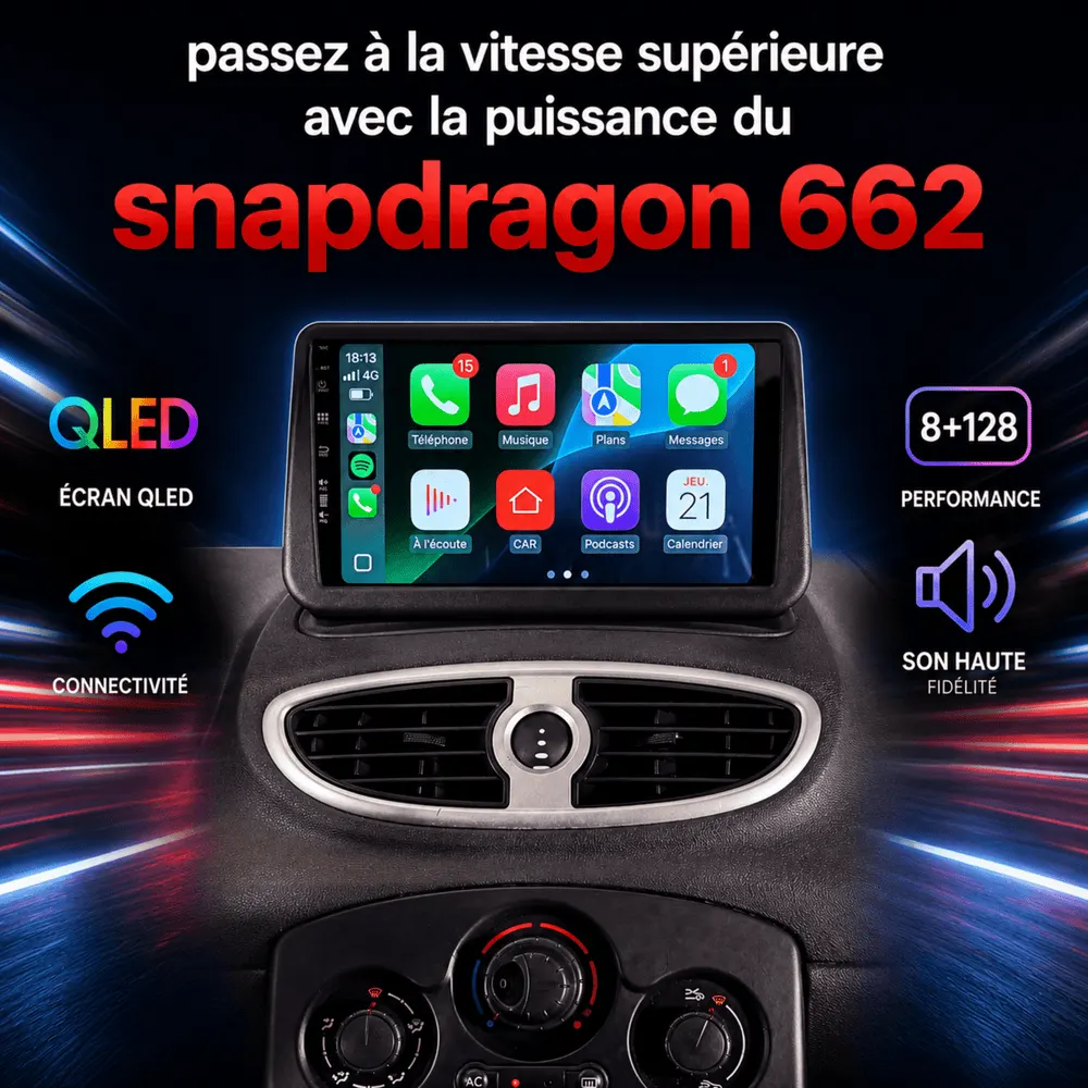 Autoradio Android 9″ pour Renault Clio 3