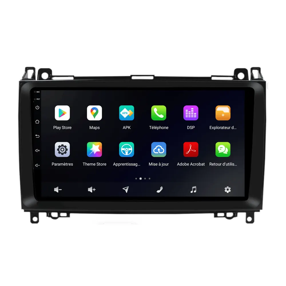 Autoradio Android 9″ pour Mercedes Classe B W245 (2005–2012) · vue 5